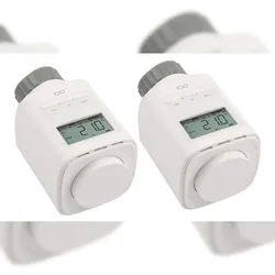 2 Stück IOIO HT 2000 Elektronischer Thermostat Heizkörperthermostat spart bis 30% Heizkosten