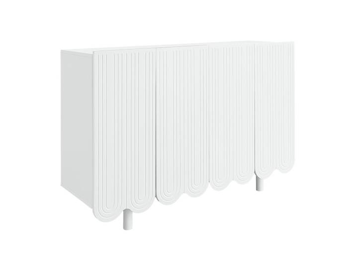 SIDEBOARD mit Metallfüßen und Rillen-Design
