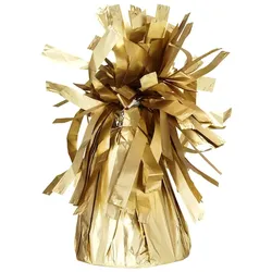 PartyDeco Ballongewicht für Helium 7cm 4er Set Gewichte für Ballons Luftballons Heliumballons Ballonbeschwerer Ballonhalter Deko Hellgold