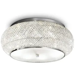 Ideal Lux Deckenleuchte PASHA PL10, 10-flammig, E14, Chrom IDEA-100746