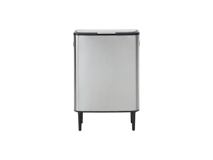 Vente-Unique Küchenabfalleimer - 53.4 cm x 32.4 cm - metall - silberfarben Dravik, Silberfarben, Metall, Uni, Rechteckig, 53.4x80x32.4 cm, Haushalt & Reinigung, Reinigung, Mülleimer & Abfallsammler