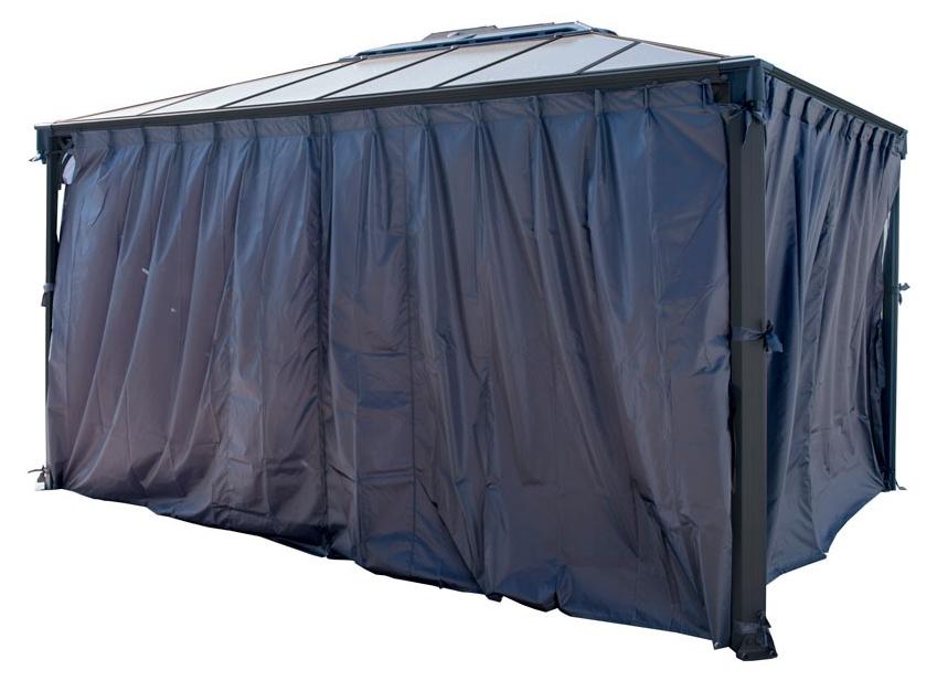 Palram - Canopia Polyester Vorhänge für Pavillon Martinique 4300 Grau