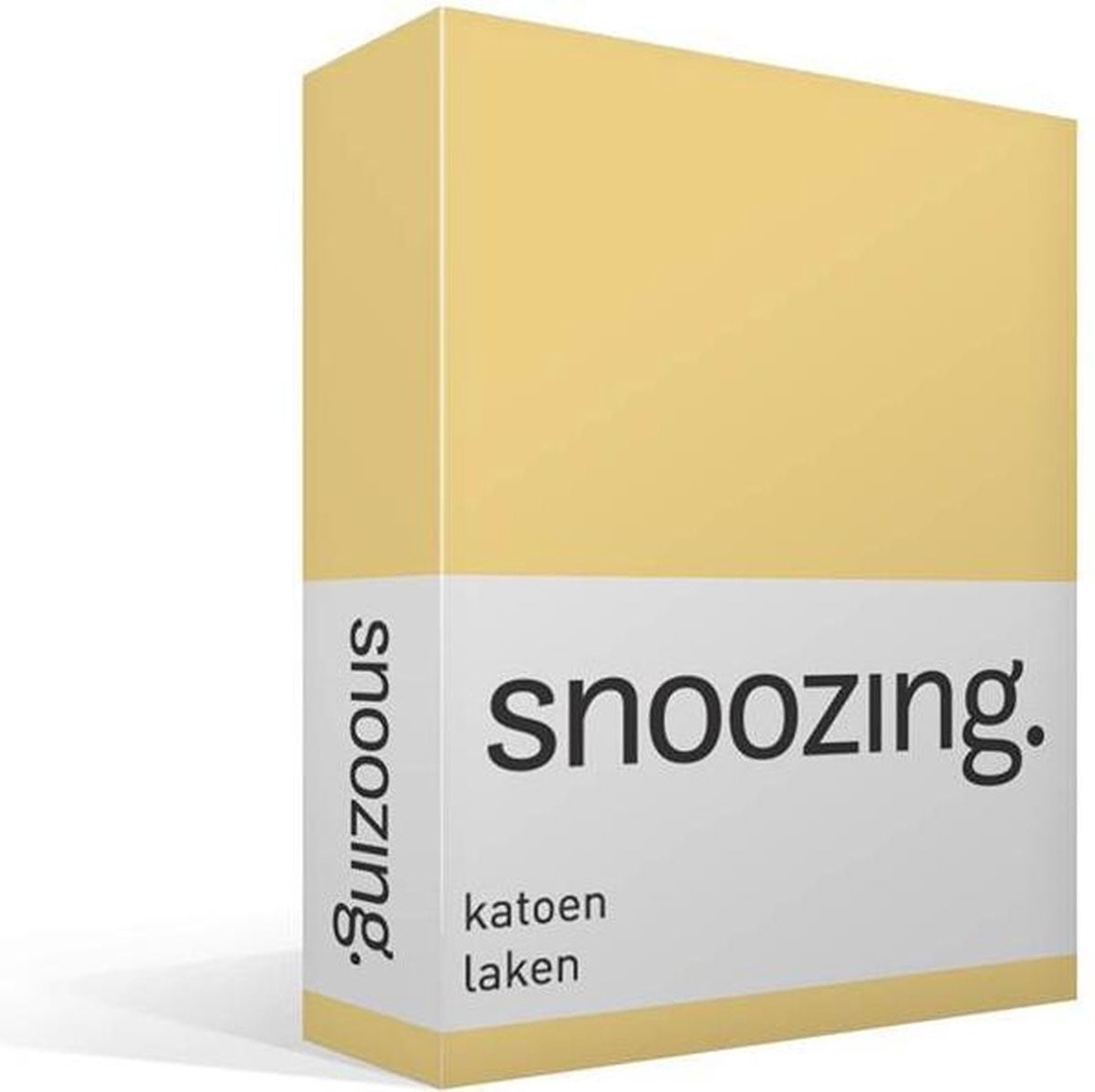 Snoozing Katoenen Eenpersoons Laken - Geel - 150x260 cm