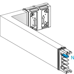 Schneider Electric KSA250DLL41A KSA Winkelelement, 250A,hochkant, Wahllänge