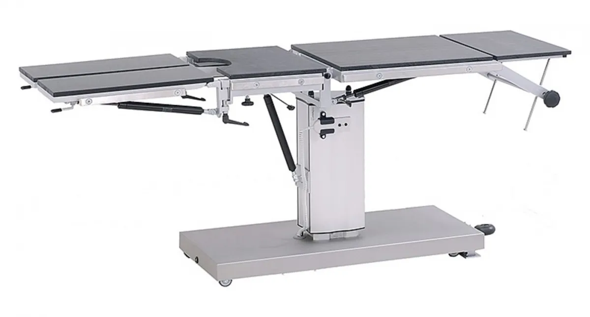 AGA Sanitätsartikel GmbH AGA Power-MAT Gynäkologischer OP-Tisch, elektrische Höhenverstellung, eloxierte Hubsäule MP-1050/5EGYN