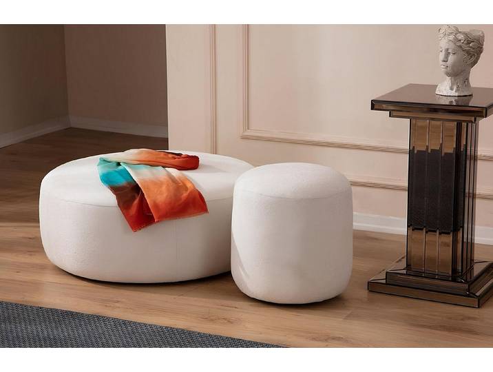Xlmoebel Hocker Eleganter Polsterhocker im Designerstil aus hochwertigen Materialien (Hocker), Hergestellt in Europa