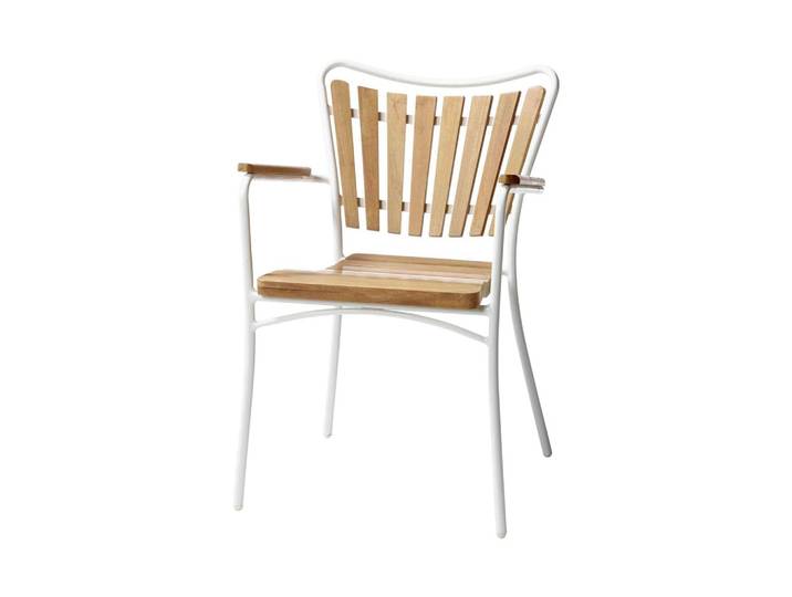 Gartenstuhl Ellen Weiß/Teak