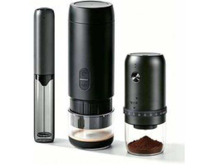 Machine À Café Portable Électrique Coffret Cadeau Complet 3 Pièces