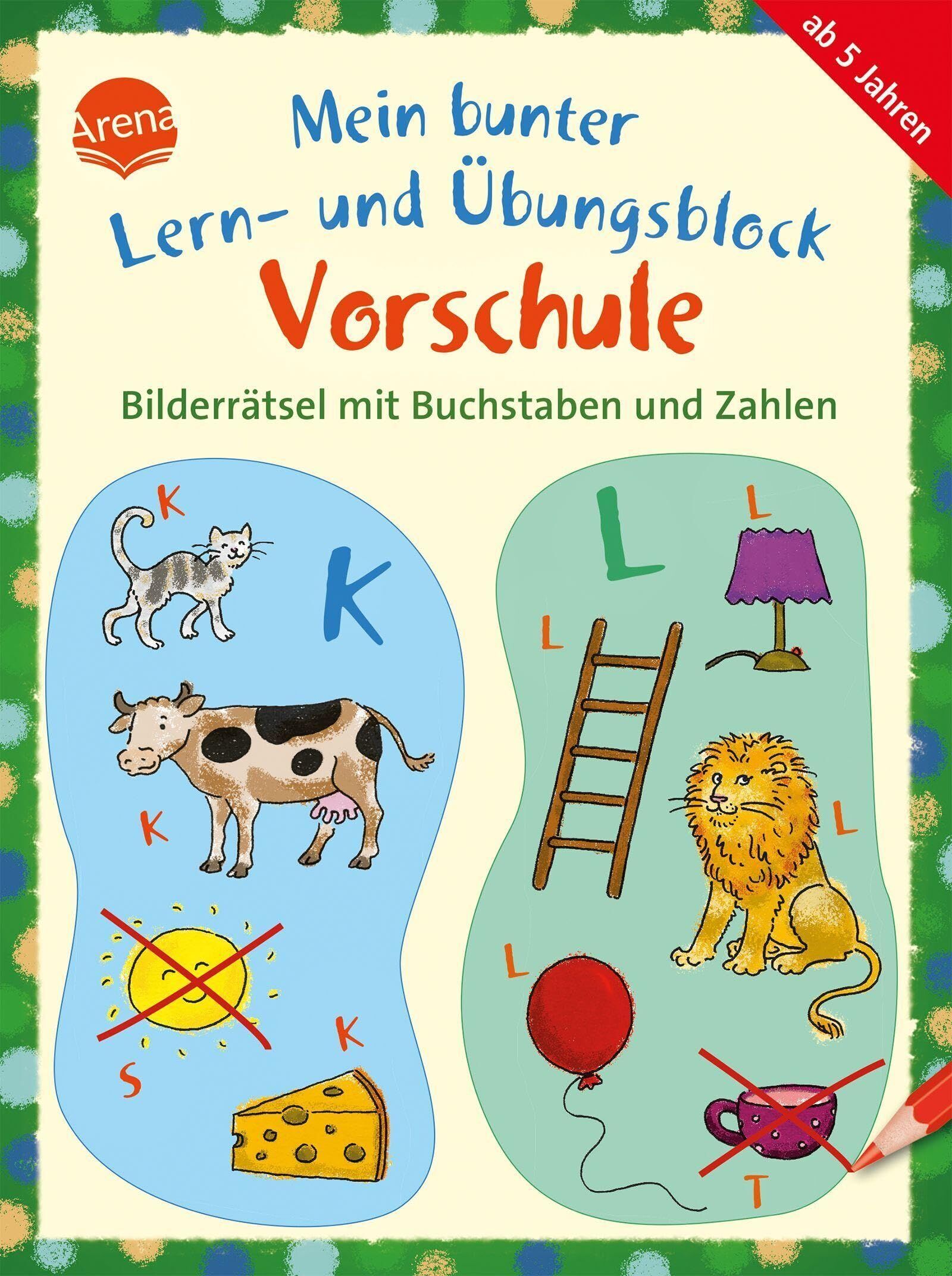 Lena Roth - Mein bunter Lern- und Übungsblock Vorschule. Bilderrätsel mit Buchstaben und Zahlen - Preis vom 12.10.2026 11:37:12 h