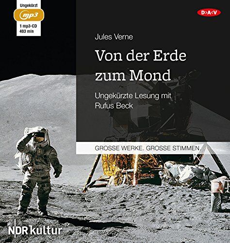 Jules Verne - Von der Erde zum Mond: Ungekürzte Lesung mit Rufus Beck (1 mp3-CD) - Preis vom 13.10.2026 19:28:25 h