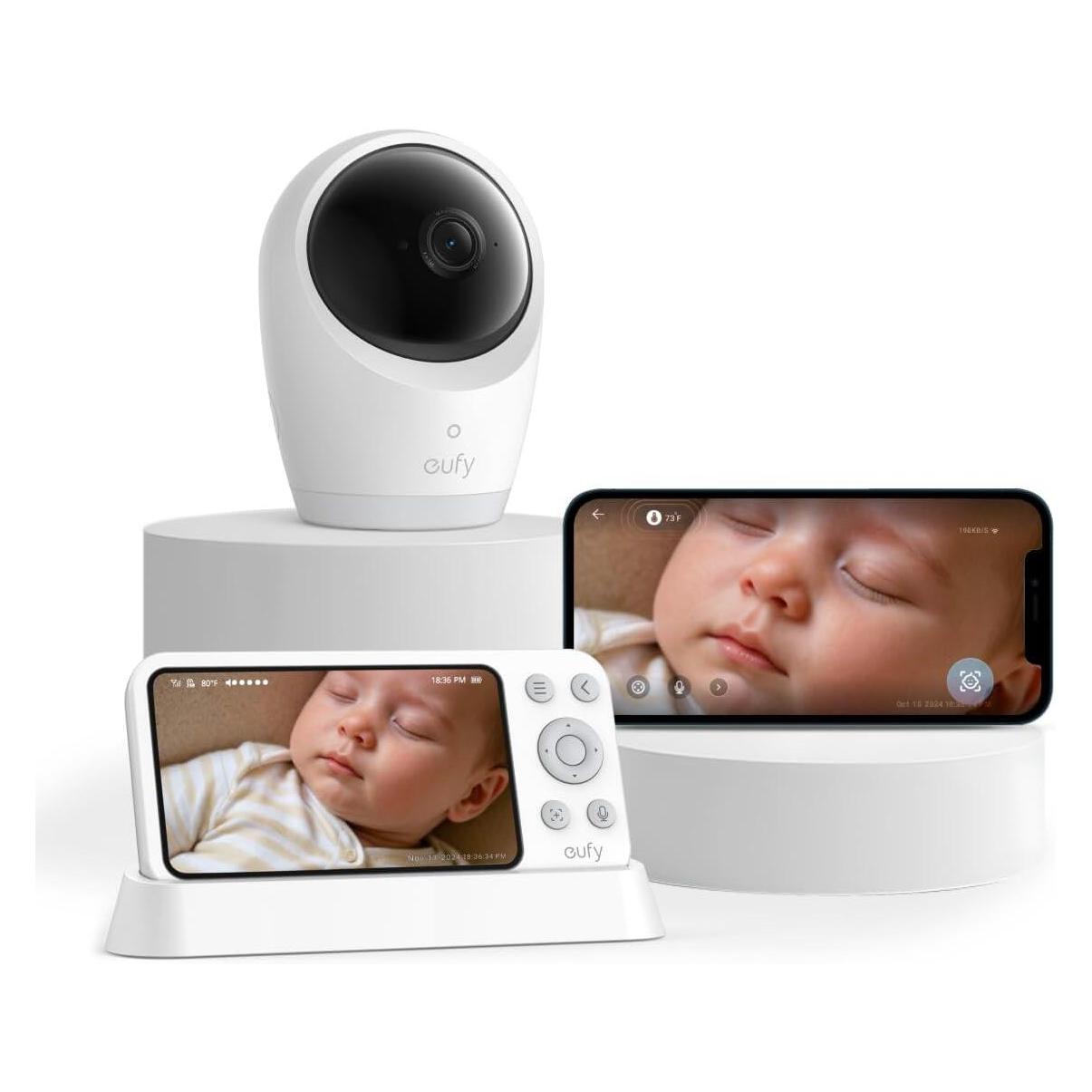 Anker eufy Baby Monitor E21 Kit (Babyphone Audio, Babyphone mit Kamera, 140 m) (E8354321)