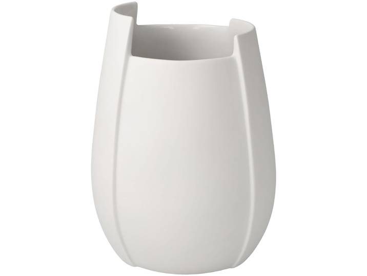 Tischvase GOEBEL Vase Ova , weiß, B:12cm H:16cm T:11,5cm, Porzellan, Vasen, Tischvase
