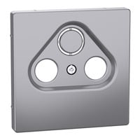 Zentralplatte Einsatz für Antennensteckdosen Typ MEG4123-6036, lackierter Thermoplast edelstahl, Retail