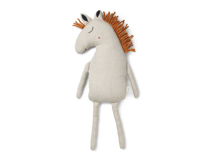 Ferm Living - Safari Kissen, Pferd, natur