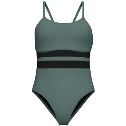 ARENA Damen Schwimmanzug WOMEN'S MESH EQUALS SWIMSUIT BACK B, Größe 40 in Grün Grün