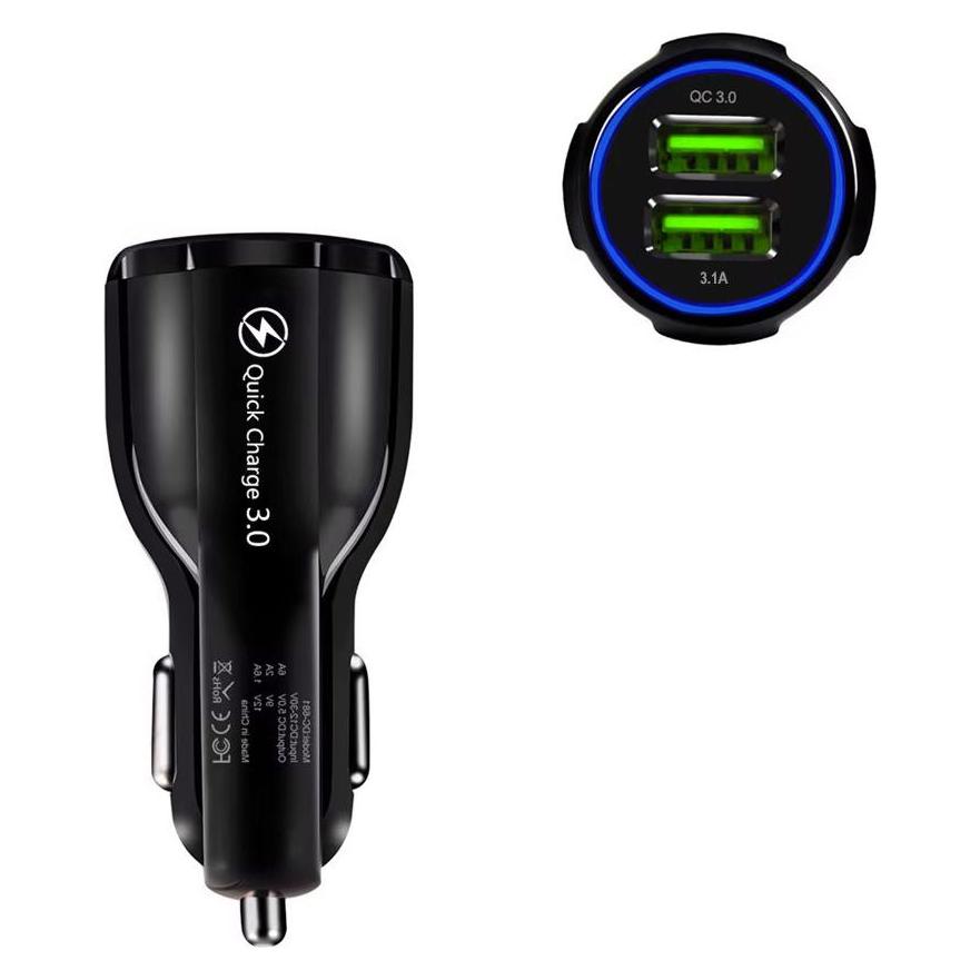 Vega Economy Kleines Autoladegerät 2xusb Schwarz 2xusb 20w A45 (33814)