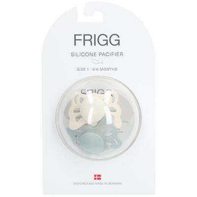 Frigg Silicoon Fopspeen Butterfly Cream - Sage 0-6 Maanden 1 St Schnuller