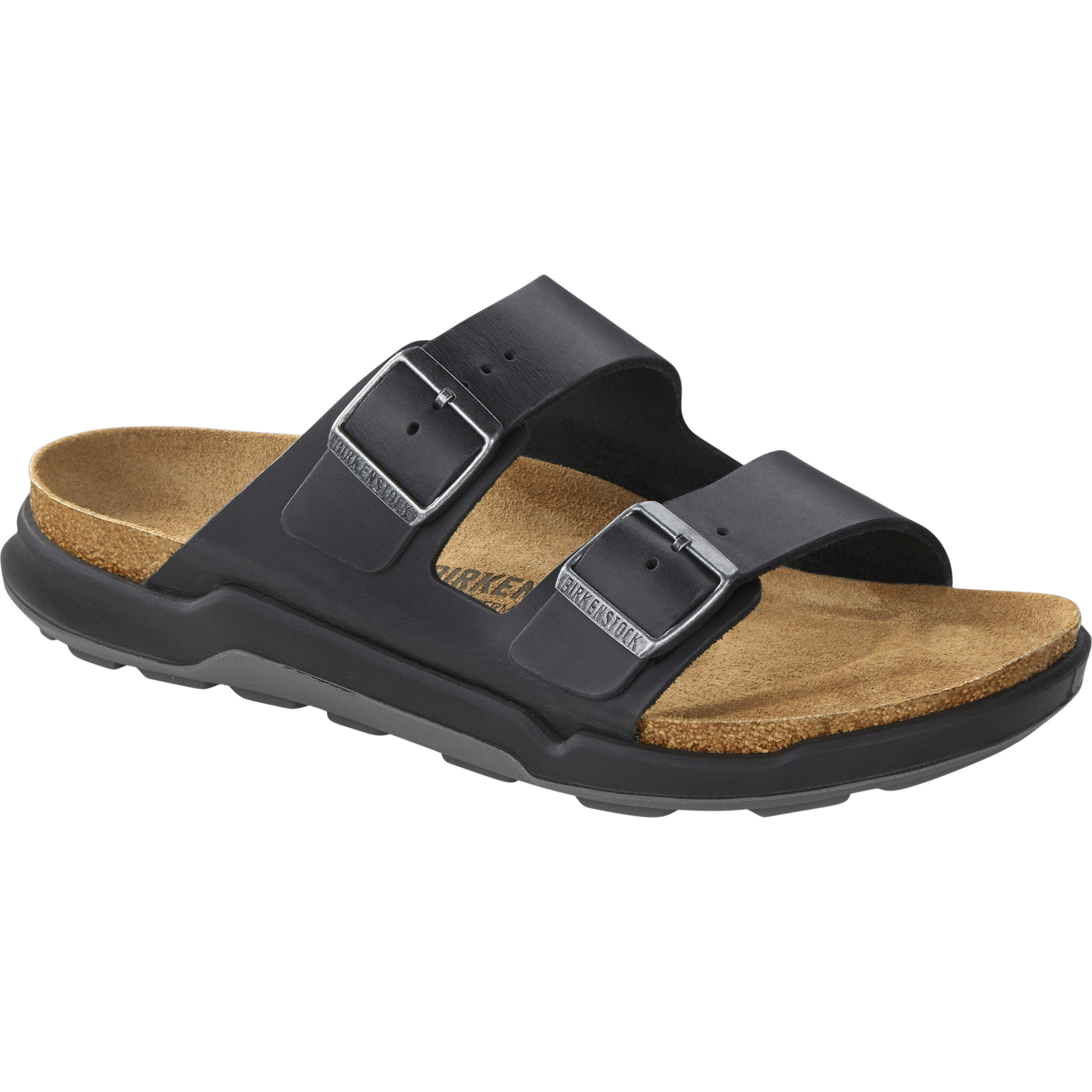 Birkenstock Arizona Crosstown Oiled Regular Sandale Herren Sandalen schwarz Größe 44 Lifestyle