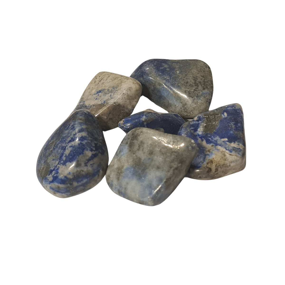 Lapis Lazuli trommelstenen - 100 g - stenen van circa 1 tot 3 cm