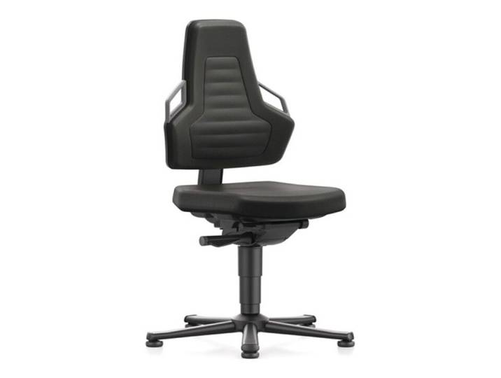 Chaise d'atelier pivotante - Bimos - Nexxit - Gris - Patin