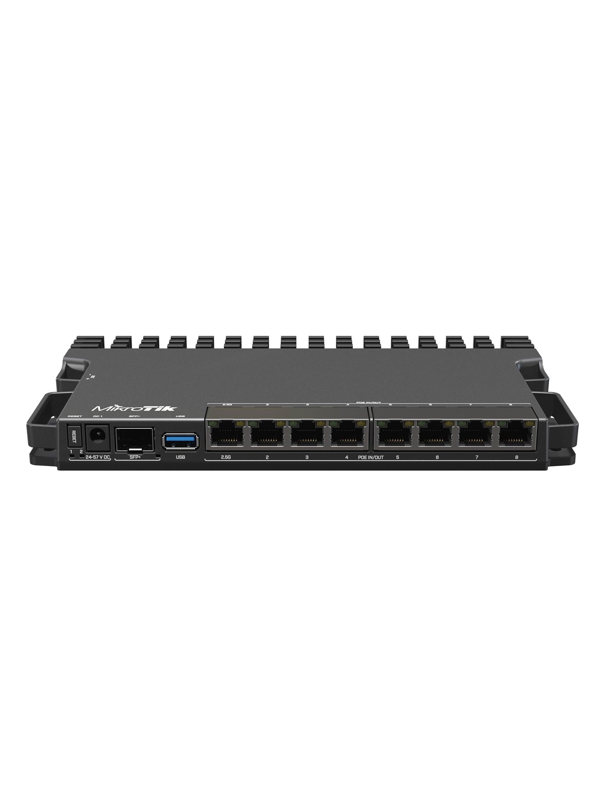 MikroTik RB5009UPR+S+IN 9-Port POE (130W) Router (7x 1G RJ45 / 1x 2.5G RJ45 / 1x 10G SFP+) - Router