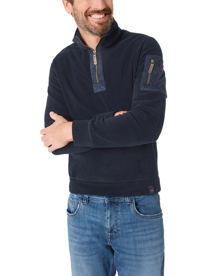 Timezone Fleecepullover in Dunkelblau - XXL