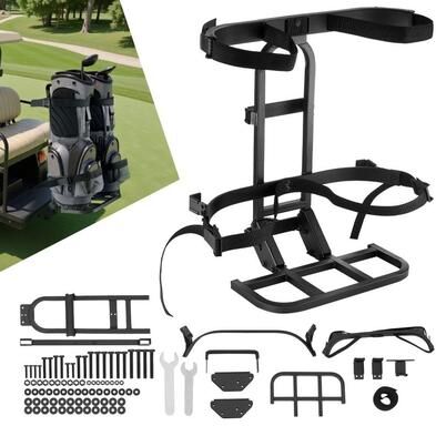 Tools, Home & Hobby Heavy Duty Golf Cart Rear Seat Bag Holder For Two Bags Heavy Duty Golf Cart Rear Seat Bag Holder For Two Bags