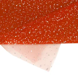 Creativery 150cm Tüllstoff 3m Glitzerpunkten Dekostoff Tütüs Kostüme Feintüll Dekotüll Rot