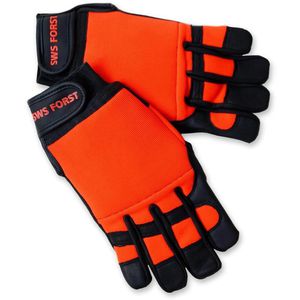 SWS Kettensägenhandschuhe Forsthandschuhe, 91306, Schnittschutzklasse 0, Kuh- & Ziegenleder, Gr. 10/L