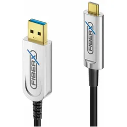 Purelink FiberX Serie - USB 3.1 Glasfaser Kabel - USB-A USB-C - 30m (USB 3.2 Gen 2, 4.50 W), USB Kabel