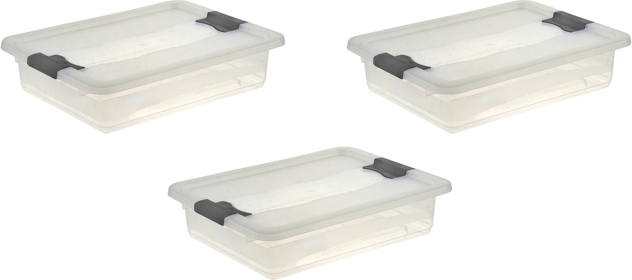 Organizer KEEEPER "cornelia", transparent, B:29,5cm H:9,5cm T:39,5cm, Kunststoff, Aufbewahrungsboxen, Organizer, Aufbewahrungsbox, mit Deckel, Schiebeverschluss, 7 L transparent Einheitsgröße