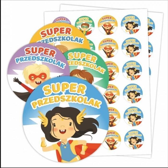 LearnHow Motiverende stickers Super kleuter - 48 stuks