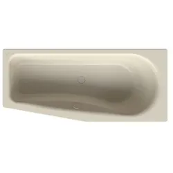 Bette BetteLuna Badewanne 2750-001 pergamon, 170x75x45cm, Schräge Fußende links