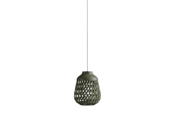 Lodes Pendelaußenleuchte Stitch, Outdoor, geflochtener Schirm -