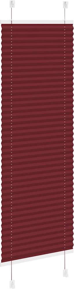 vidaXL Store plissé rouge bordeaux 40x150 cm largeur du tissu 39,4 cm