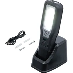 BGS COB-LED Arbeits-Leuchte klappbar mit Ladestation - 85347