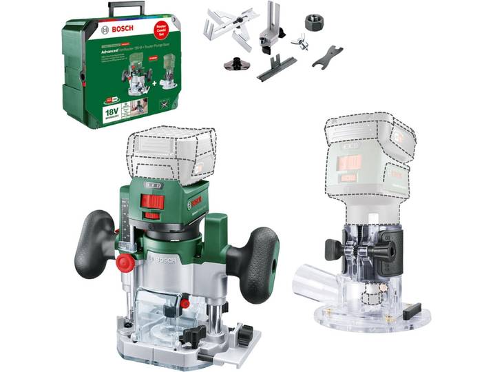 Bosch AdvancedTrimRouter 18V-8 (bez akumulatora) + kosz do frezowania