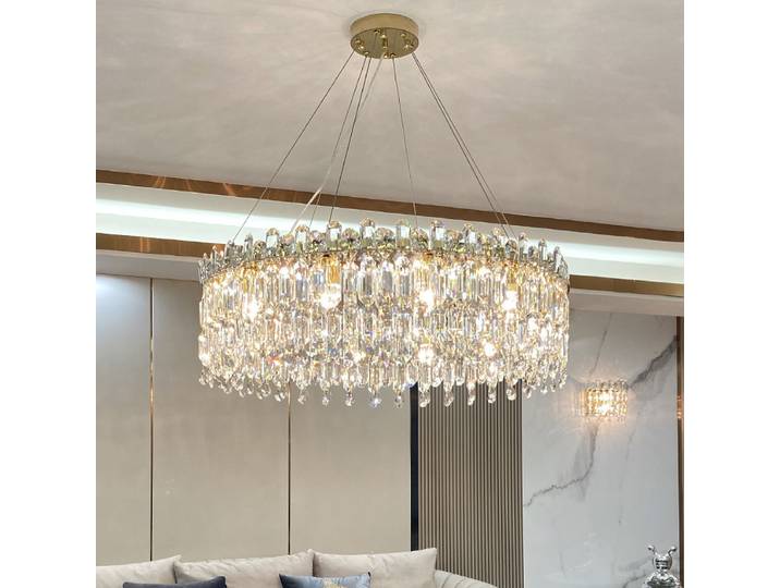 Moderne luxe cristal pendentif Led lumières lustres salon cuisine lampes décor à la maison décoratif plafond luminaire