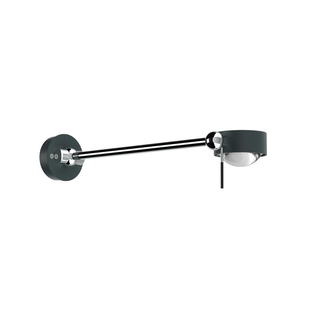 Top Light Puk Mini Wing Single Wandleuchte (anthrazit matt-chrom, Linse klar / L... anthrazit matt-chrom | Linse klar / Linse klar | Standard-Fassung | 20cm 2-08202-23+2x2-2026
