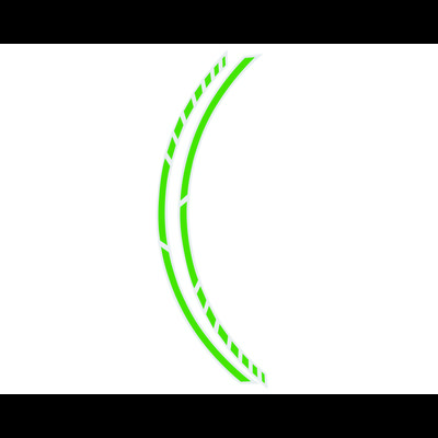 FOLIATEC Aufkleber Felge PIN Striping Racing (Grün) 34444