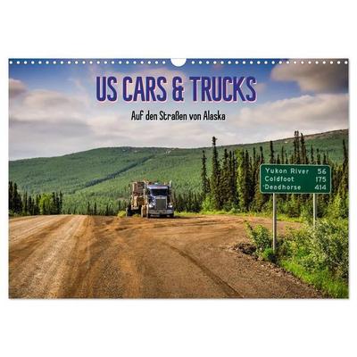 US Cars & Trucks in Alaska (Wandkalender 2027 DIN A3 quer), CALVENDO Monatskalender