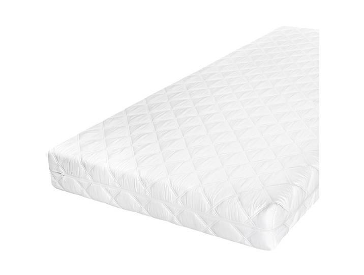Matelas 90x200 mousse latex coco 10 cm anti-acarien Nola Blanc