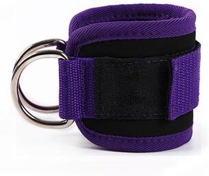Smart Shopping Spot ProFit Ankle Straps For Cable Machine Double D Ring Gym Ankle Cuffs For Glute & Leg Training purple