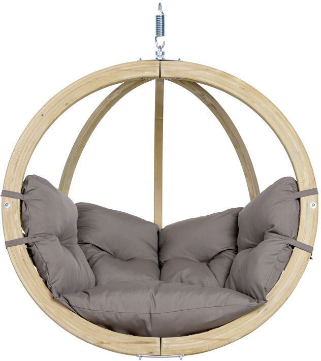 Amazonas Globo Swing Hanging Chair Taupe 121cm H X 121cm W X 69cm L