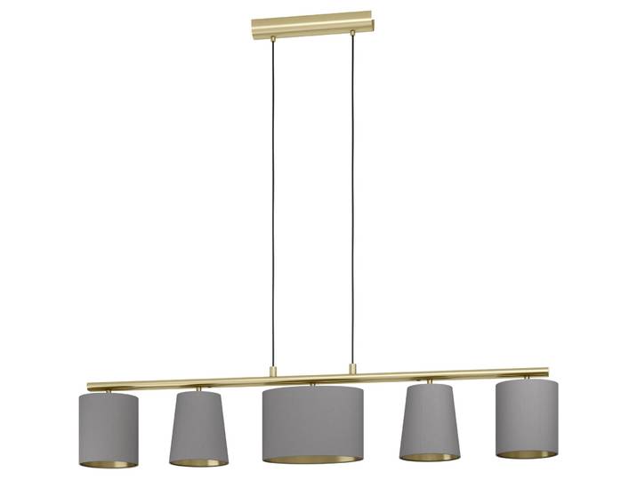 Eglo Pendellampe Almeida 2 Messing Stahl B 15.5 cm