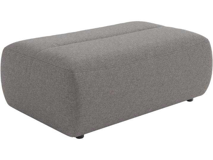 Polsterhocker SIT & MORE Scrabble , grau, B:113cm H:44cm T:75cm, 100% Polyester, Hocker, Polsterhocker, Modernes Design in verschiedenen Stoffarten