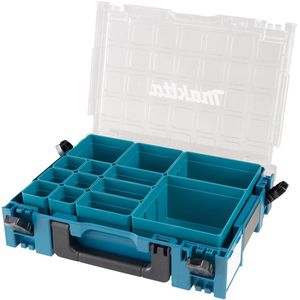 Makita Sortimentskasten MakPac-Organizer, 191X80-2, 39,5 x 11 x 29,5cm, Kunststoff, mit 13 Fächern