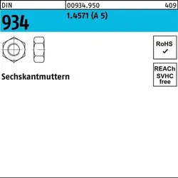 Sechskantmutter DIN 934 M24 A 5 10 Stück