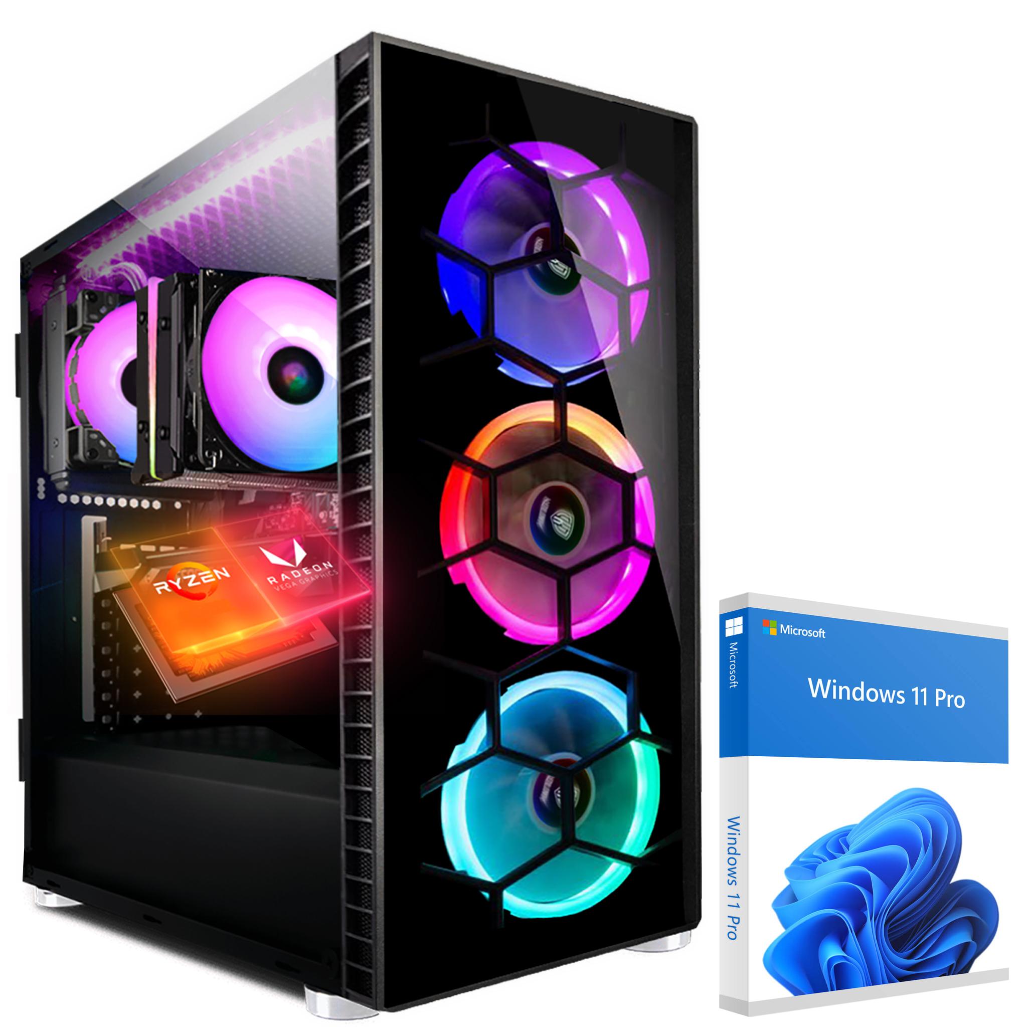 KRAFTPC Gaming-PC AMD Ryzen5 8600G - Radeon 760M Power Grafik - 1000GB M.2 NVMe SSD - 32GB DDR5 - Windows 11 - WLAN - Gamer PC Desktop PC Gaming