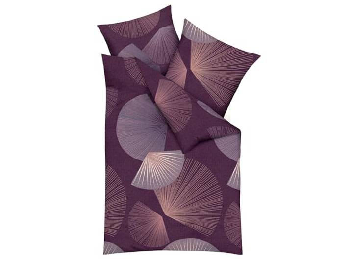 Kaeppel Mako-Satin Bettwäsche Koya aubergine